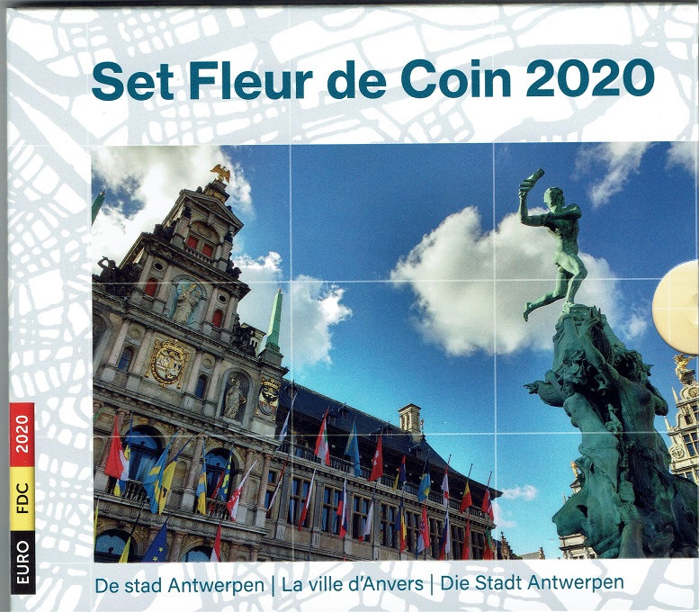(afbeelding voor) BU set Belgie 2020 - ( set van 10 munten )